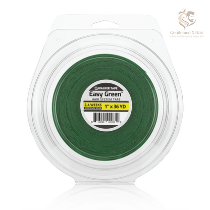 Walker Tape Easy Green Tape Rolls, Maximum-Wear Hold for Hair Systems