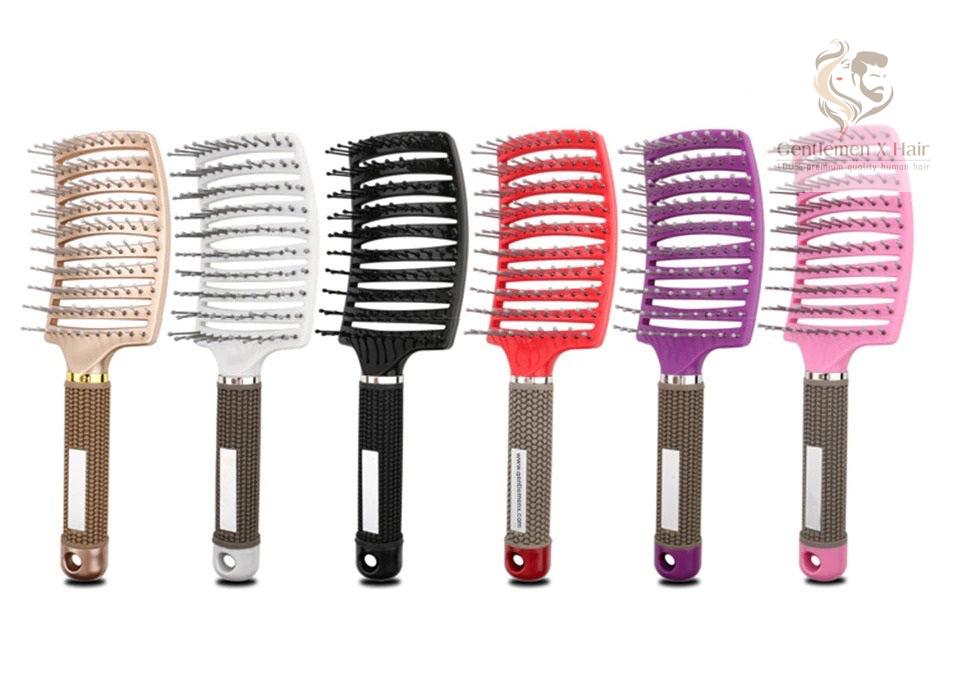 Detangling hair brush and scalp massage comb for wet or curly hair