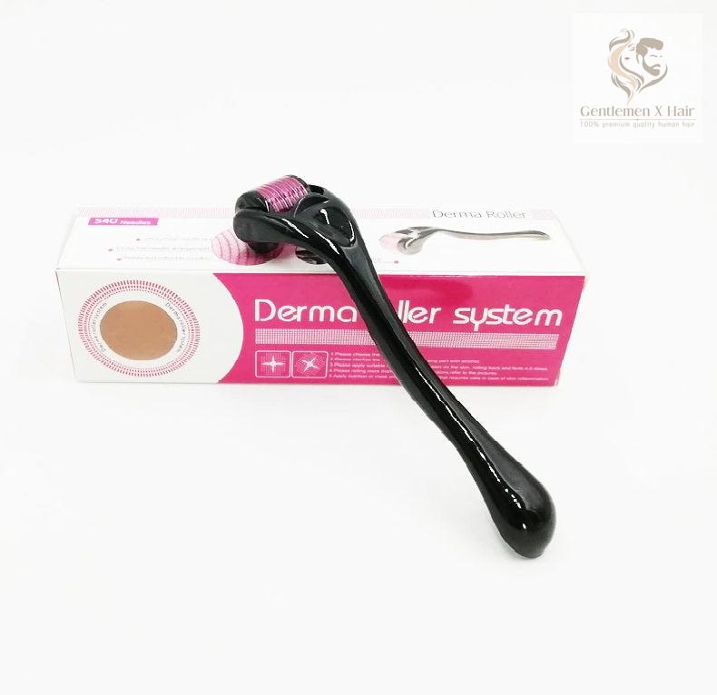 Titanium 540-needle derma roller, 0.75mm, for face and hair