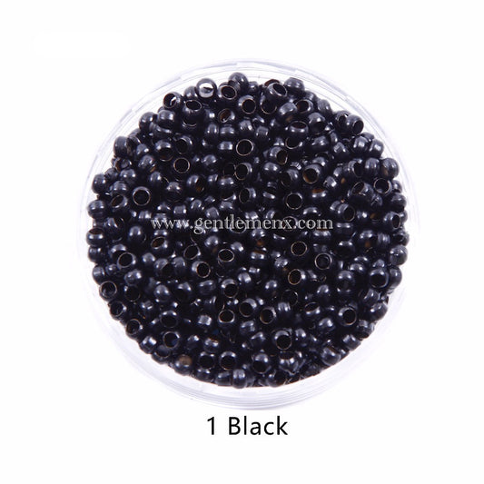 Abalorios de nanoextensiones de cabello Micro sin anillo forrado de silicona para extensiones de cabello I Tip 2.9 mm 1000 unidades