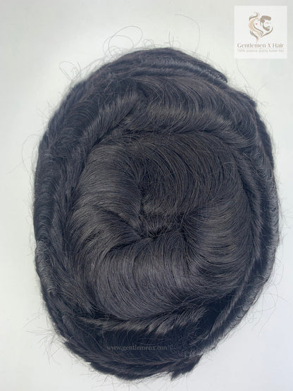 Gentlemen X VIP Duro Mono R Hair System, 100% Human Hair
