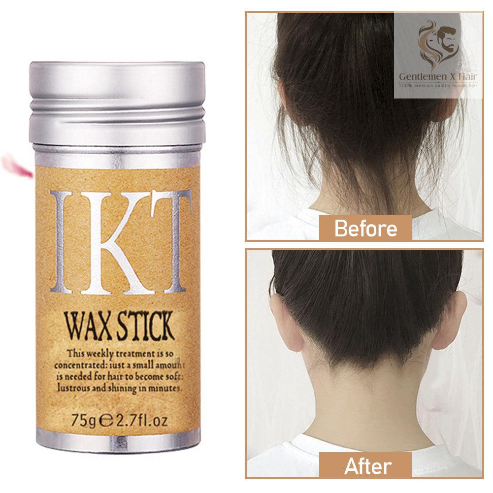 Hair wax stick for smoothing wig edges and flyaways