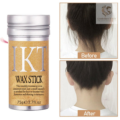Hair wax stick for smoothing wig edges and flyaways