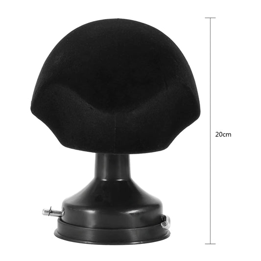 Soporte de Espuma para Maniquí, Exhibidor de Pelucas y Sombreros, Base de Placa con Ventosa, Cabeza de Espuma con Base de Acero Inoxidable, Modelo Profesional de Estilismo