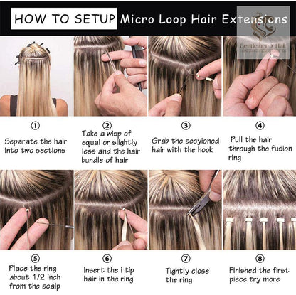 Silicone-Lined Nano Rings for I-Tip Hair Extensions (1000 pcs)