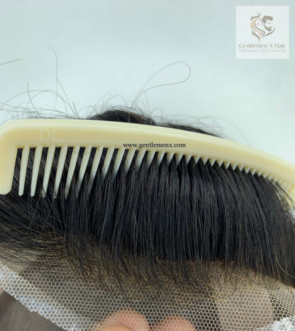 Gentlemen X Premium VER 3 Front Lace NPU Mono Hair System, 100% Human Hair