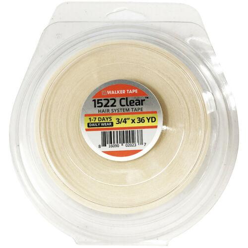 Walker Tape 1522 Clear Tape Rolls, Gentle Daily-Wear Tape for Hair Systems
